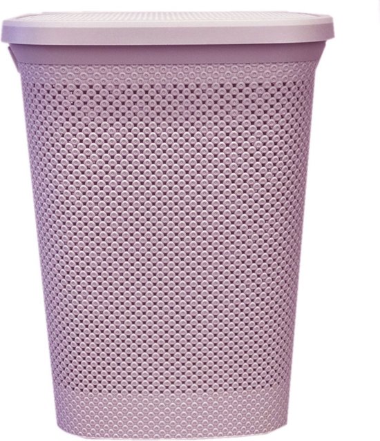 naar voren gebracht Symmetrie Geniet Roze kunststof wasmand 60 liter - Wasmanden/wasgoedmanden -  Huishoudelijke... | bol.com