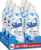Bol.com Silan Fresh Control Wasverzachter - Cool Fresh - Voordeelverpakking - 6 x 28 wasbeurten aanbieding