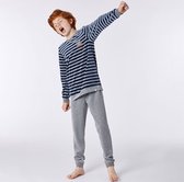 Woody pyjama jongens - wasbeer - streep - 212-2-QPI-V/943 - maat 164