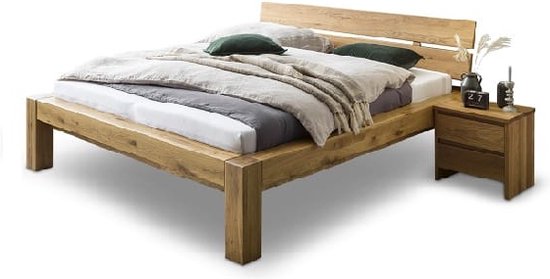 Bed Box Wonen - Eiken houten bed BB-line 200 - 160x200 - natuur geolied