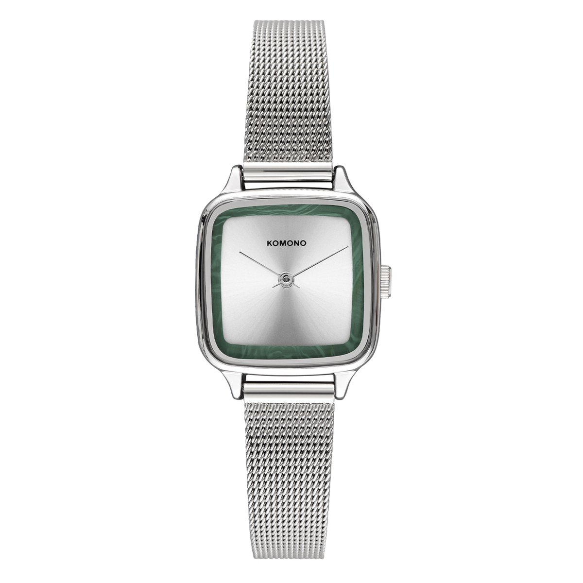 Komono Kate Acetate Trip Polshorloge W4271 Zilver Mesh ⌀ 29 mm - Dames