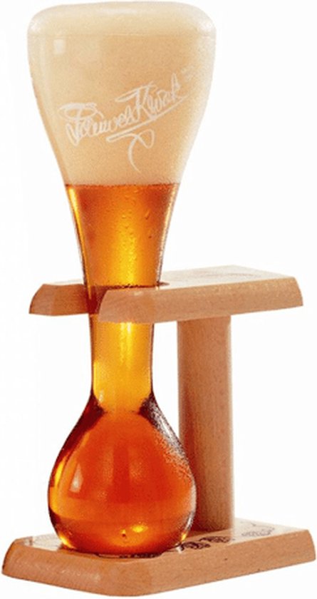 Factureerbaar aankleden Stout Pauwel Kwak glas met houten voet (koetsiersglas) | bol.com
