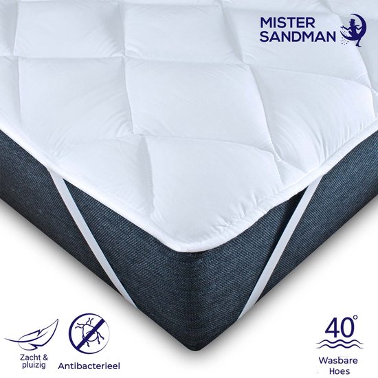 Zachte topper – 90x200 cm – Microvezel – Bed topper - 2 cm hoog | bol.com