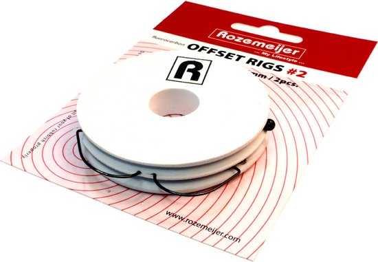 Rozemeijer Fluoro Carbon Offset Rigs 50cm - 9lb - 0,25mm (2 pcs) - Maat : Haak 2 van Rozemeijer — afbeelding 3