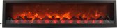 Relaxwonen - Sfeerhaard - Elektrische haard - Met vlam effect - Sfeervol - 80 cm lang - zwart