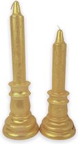 Gouden kaarsen set | Candle | Stompkaarsen | 2 stuks | Kandelaarkaars | Glitter kaarsen | Geschenkset voor mannen en vrouwen | Home Sweet Home | Gouden decoratie | Luxe kaarsen gou