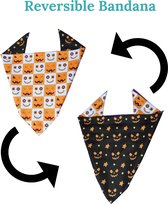 Halloween Bandana - Reversible bandana - halloween halsdoek - honden bandana - hond bandana voor halloween - halloween kostuum