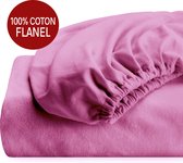 Hoeslaken LUXE FLANEL 180 x 200 cm Lila