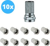 Compressie F-Connector 7mm met Rubber Ring 10X