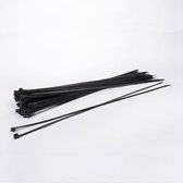 Kabelbinders/tyraps extra sterk zwart. 530mm x 13mm. 1x100 stuks. + Kortpack pen (099.0189)
