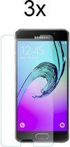 Samsung A3 2016 screenprotector - Beschermglas Samsung Galaxy A3 2016 Screen protector glas - 3 stuks