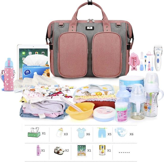 Youao Luiertas voor kinderwagen, geborduurde baby luiertas Youao Luiertas voor kinderwagen, geborduurde baby luiertas