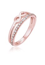 Elli Ring dames Infinity met kristal in 925 sterling zilver