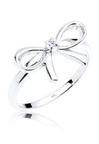 Elli PREMIUM Ring Dames Ring Diamant (0.015 ct.) in 925 Sterling Zilver