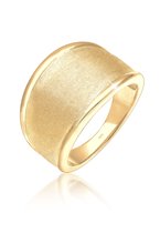 Elli Dames Ring Dames Basis Mat Statement Trend in 925 Sterling Zilver