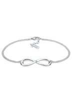 Elli PREMIUM Dames Armbanden Dames Infinity Hanger Basic met Diamant (0,03 ct.) in 925 Sterling Zilver