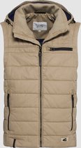 Quilted Vest Made Of A Robust Cotton Blend Fabric Beige
