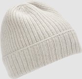 Knitted Hat From A Merino-Cashmere Mix Off White