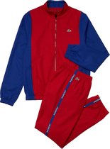 Lacoste Sport Trainingspak - Maat S  - Mannen - rood - blauw