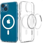 Geschikt voor Spigen Ultra Hybrid Mag Case Apple iPhone 13 - Wit