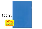 Insteekhoes L-map Office Basics - PP - 100 stuks - blauw