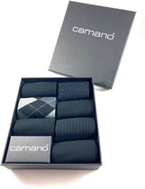 Camano GIFTBOX  7 Paar - Herensokken - Ca Soft Anti Druk - Zwart - 43-46