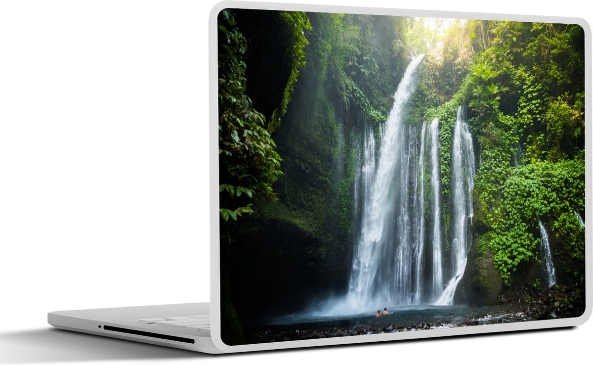 Laptop sticker - 10.1 inch - Lombok waterval - 25x18cm - Laptopstickers - Laptop skin - Cover