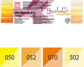 Brushpennen - Zig Brushables - set - 4 colors - yellow