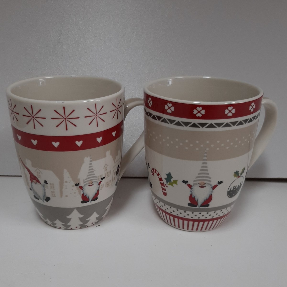 Mok kerstkabouters set van 2elf