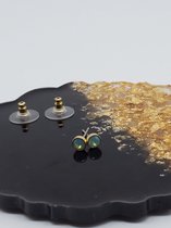 oorknop pacific opal / goud/biba/oorbellen/swarovski