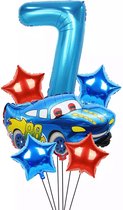 Ras Auto Ballonnen Voor 7rd Verjaardag Folie & Giant Rood Nummer 7 Ballon Thema Verjaardagsfeestje Decoratie levert Voor Kinderen