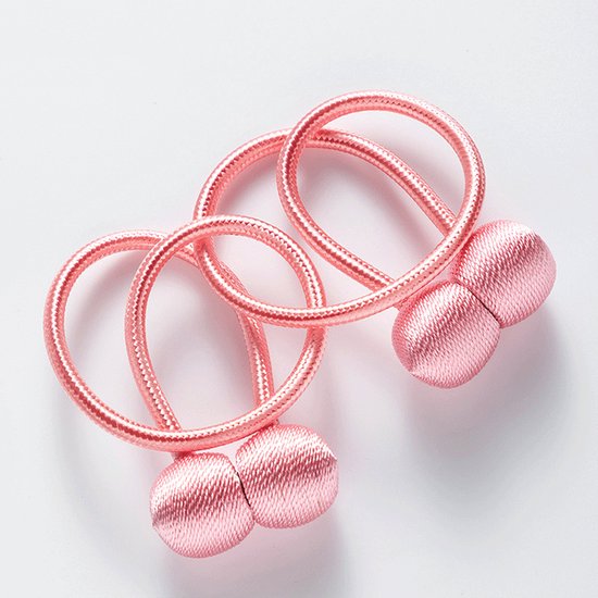Alcantara - Embrasse de Rideaux de Luxe - Porte-Rideau-Rose - Magnétique - Accessoires de vêtements pour bébé de Rideaux - 2 Pièces