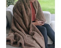 Plaid MERINO 150x200 | 100% polyester | super zacht en heerlijk warm |micro plush 300 gr/m² | DUNE