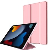 Geschikt voor iPad 2021 Hoesje Siliconen Cover - Geschikt voor iPad 10.2 Hoes Case - Rose