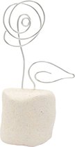 Mini Urn Bloem - Urn voor as - wit - handgemaakt - Lalief