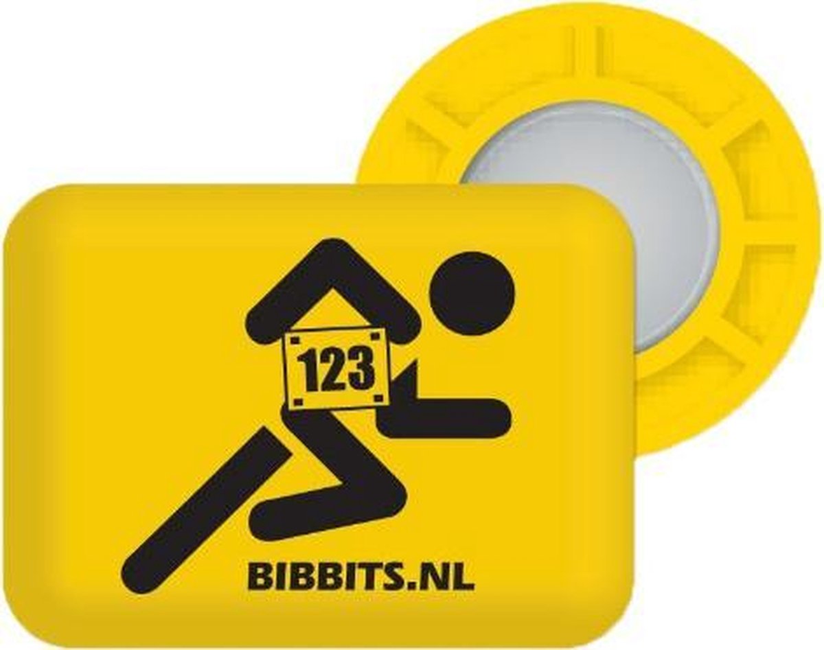 Bibbits hardloopmagneten | 123 Runner Yellow