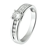 The Jewelry Collection Ring Zirkonia - Zilver