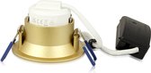 RTM Lighting Premium platte Inbouwspot Reiner Goud Verdiepte ronde spot Extra Warm Wit (2700K) Met Philips LED