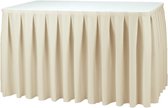 Jupe de table Boxpleat PR 410x73cm Cream