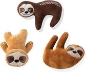 Fringe set basic sloths – luiaards 289406 Speelgoed voor dieren - honden speelgoed – honden knuffel – honden speeltje – honden speelgoed knuffel - hondenspeelgoed piep - hondenspee