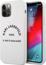Karl Lagerfeld 21 Rue St-Guillaume Back Case - Apple iPhone 12 Pro Max (6.7") - Wit