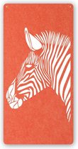 DECOBEL | DECO-VILT | Zebra | Wandpaneel - Wanddecoratie - Muurdecoratie - Woonkamer - Petfles - Duurzaam | Oranje 56