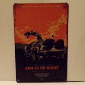 Depot 42 - Back to the Future/ 20x30 cm/ Back to the Future/ metalen plaat