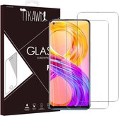 Tikawi x2 Gehard Glas 9H Realme 8 Pro Hoge Weerstand Screen Protector [Anti-vingerafdruk] Beschermende film x2