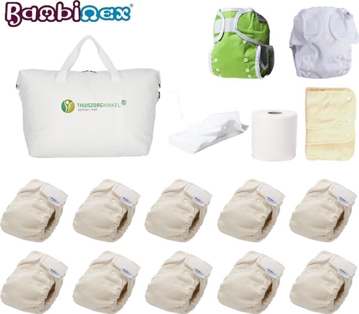 Pack De Démarrage Bambinex | 10 Couches Lavables | 3 Inserts Extra | 10  Lingettes... | Bol.com