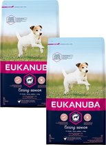 Eukanuba Caring Senior Small Breed Kip - Hondenvoer - 2 x 3 kg
