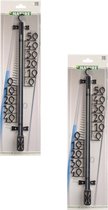 Nature Profielthermometer - Thermometer - 2 x 3x11x46.5 cm Zwart