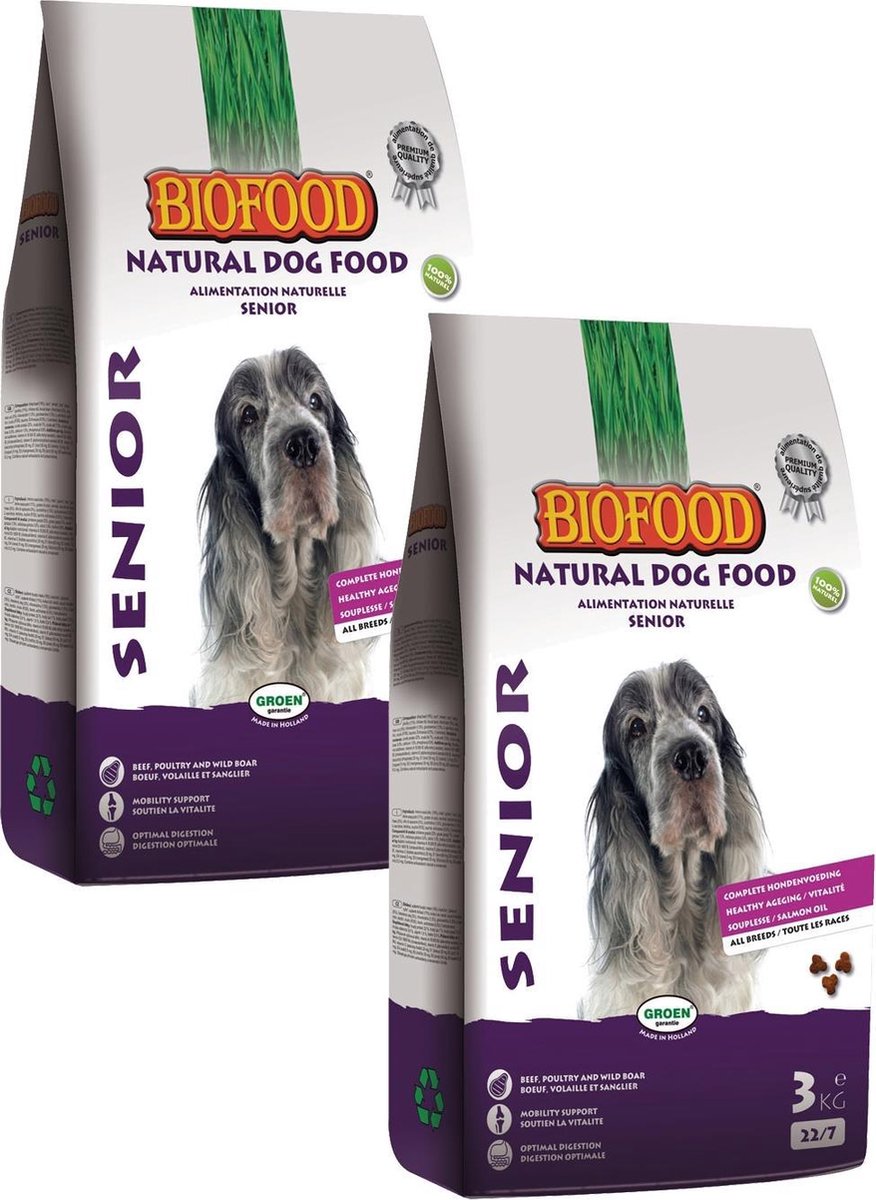 Biofood Bf Senior Met Souplesse - Hondenvoer - 2 x 3 kg