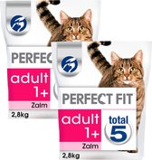 Perfect Fit Droogvoer Adult Zalm - Kattenvoer - 2 x 2.8 kg