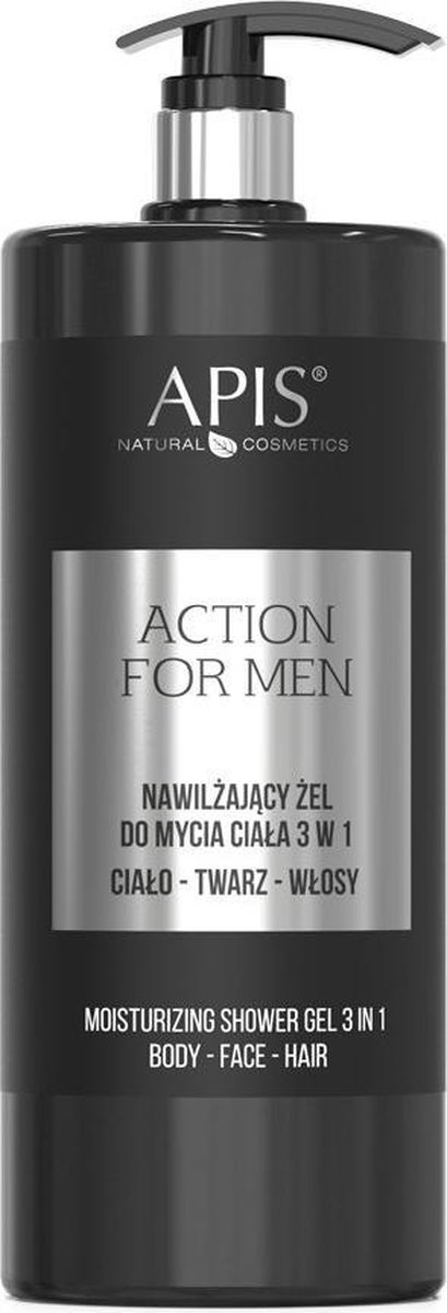 Action For Men hydraterende body wash 3in1 1000ml